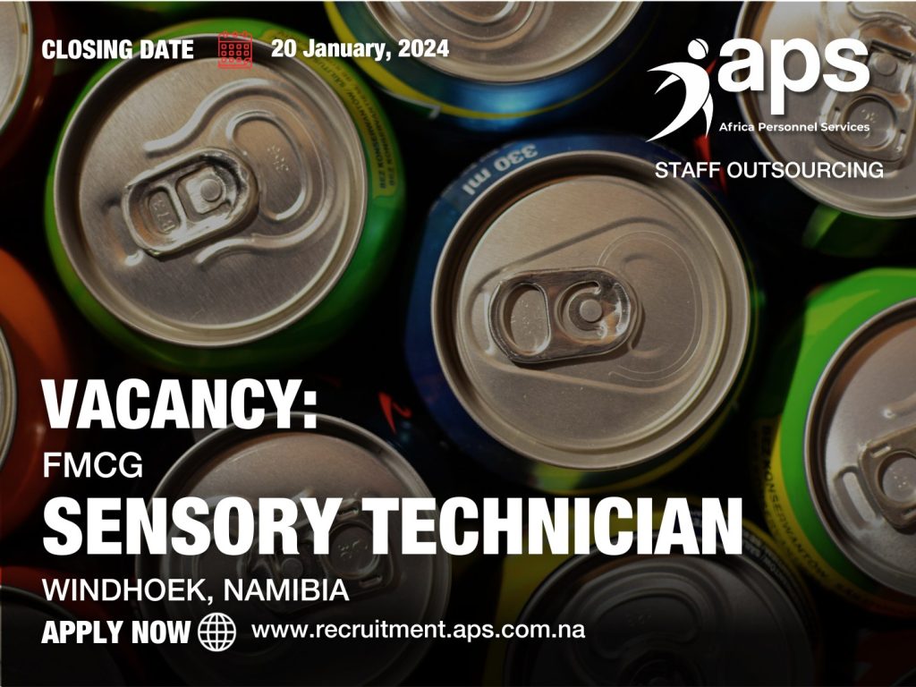 SENSORY TECHNICIAN Africa Personnel Services